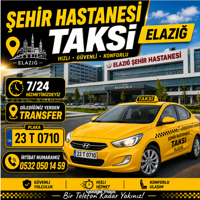 Elazığ Şehir Hastanesi Taksi görseli